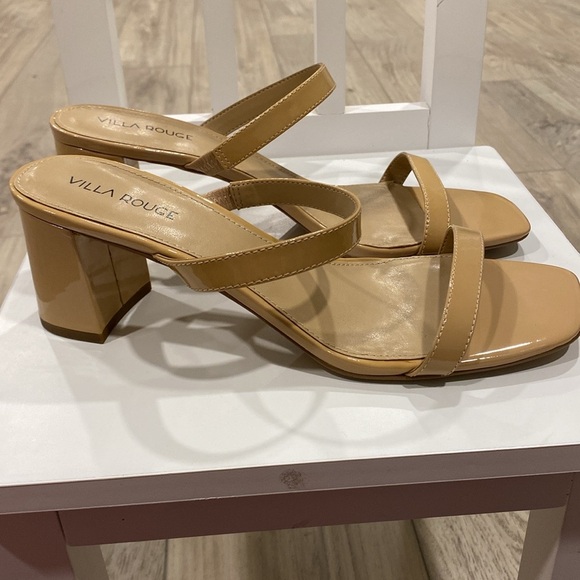 Villa Rouge Bass Slides, beige sandals for summer, Women's Sandals, women SZ 9.5 - Picture 3 of 7